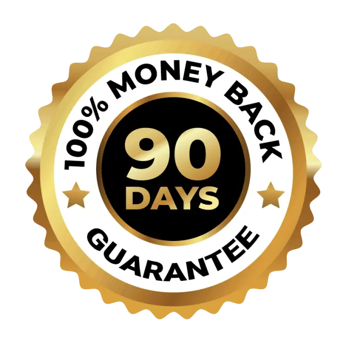 Synadentix money back guarantee badge